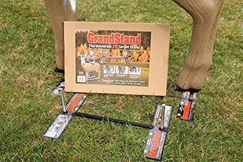 Shooter Grandstand adjustment shaft closeup highlights precise width changes for 18.25 to 29 inches.
