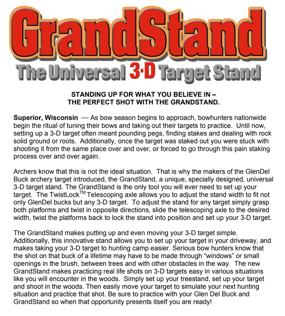 Shooter Grandstand backyard practice setup emphasizes versatile placement and easy transport.