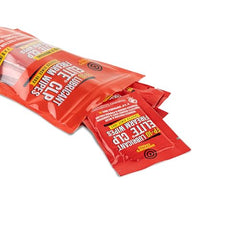 Wipe being used to clean firearm surfaces