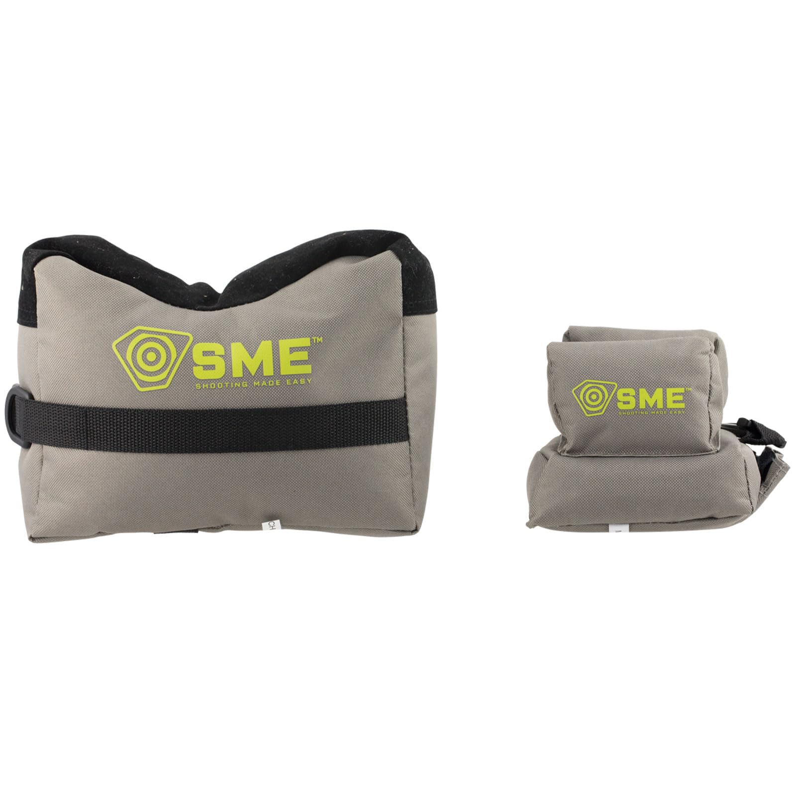 Shooting Made Easy SME 2 Piece Rear Bag with suede topper protecting the stock.