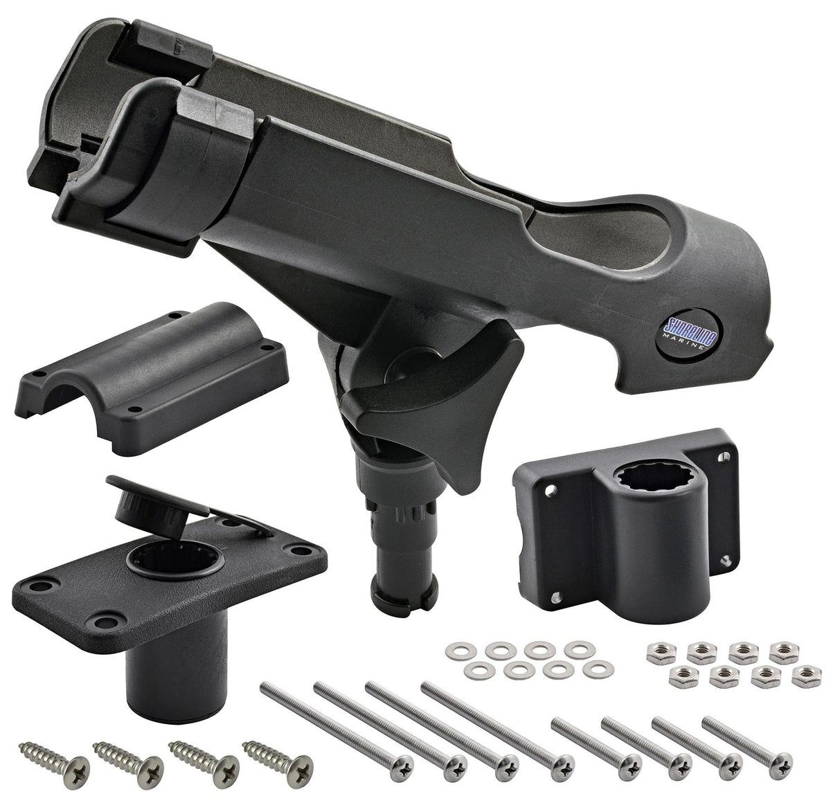 Shoreline Marine Universal Mount Rod Holder with flush mount for secure rod placement.