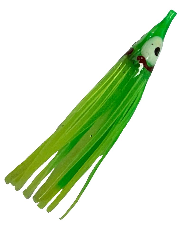 Shortbus Flashers squid skirt green lure for versatile saltwater fishing