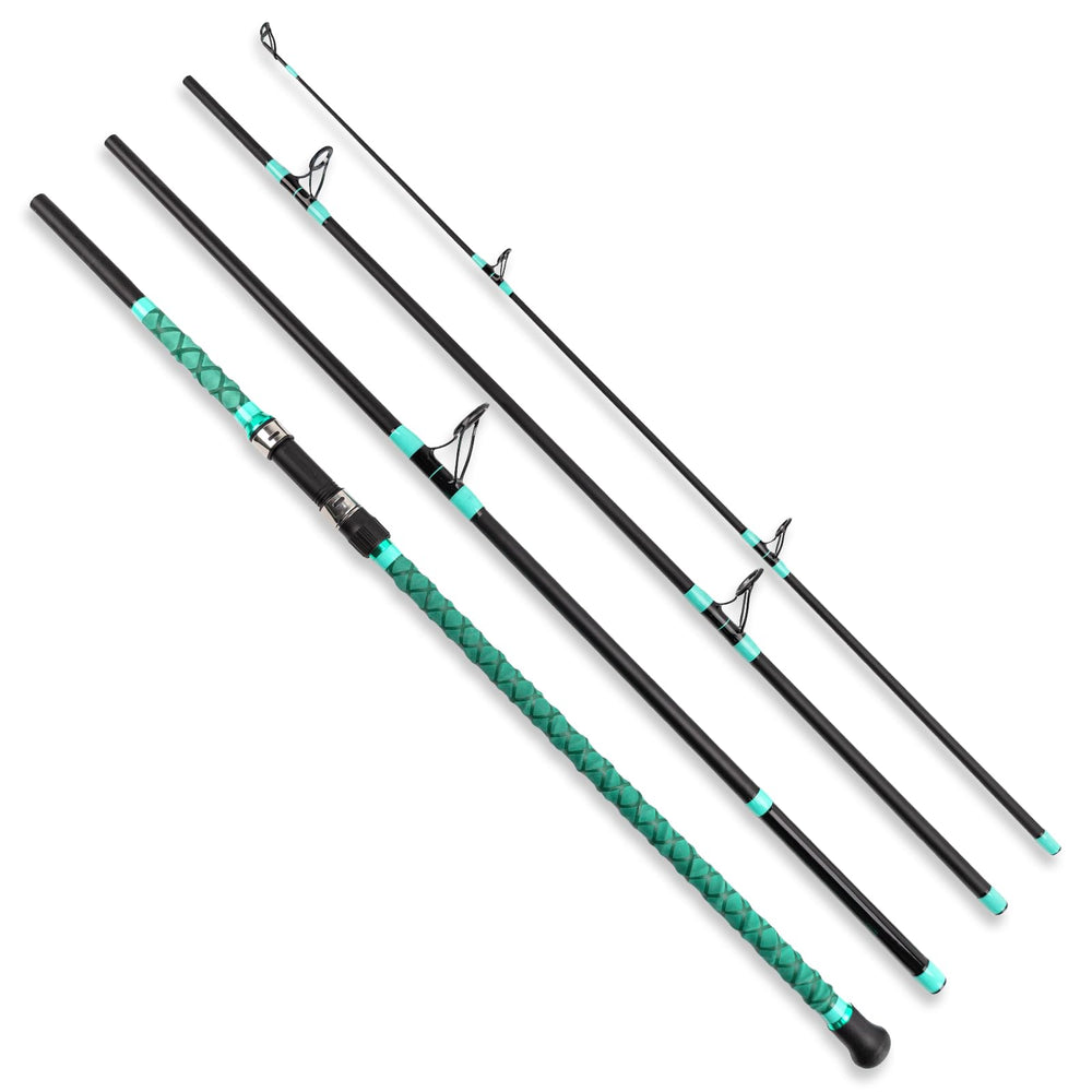 SHOUDE Surf Rod with travel storage ready for easy packing and trips.