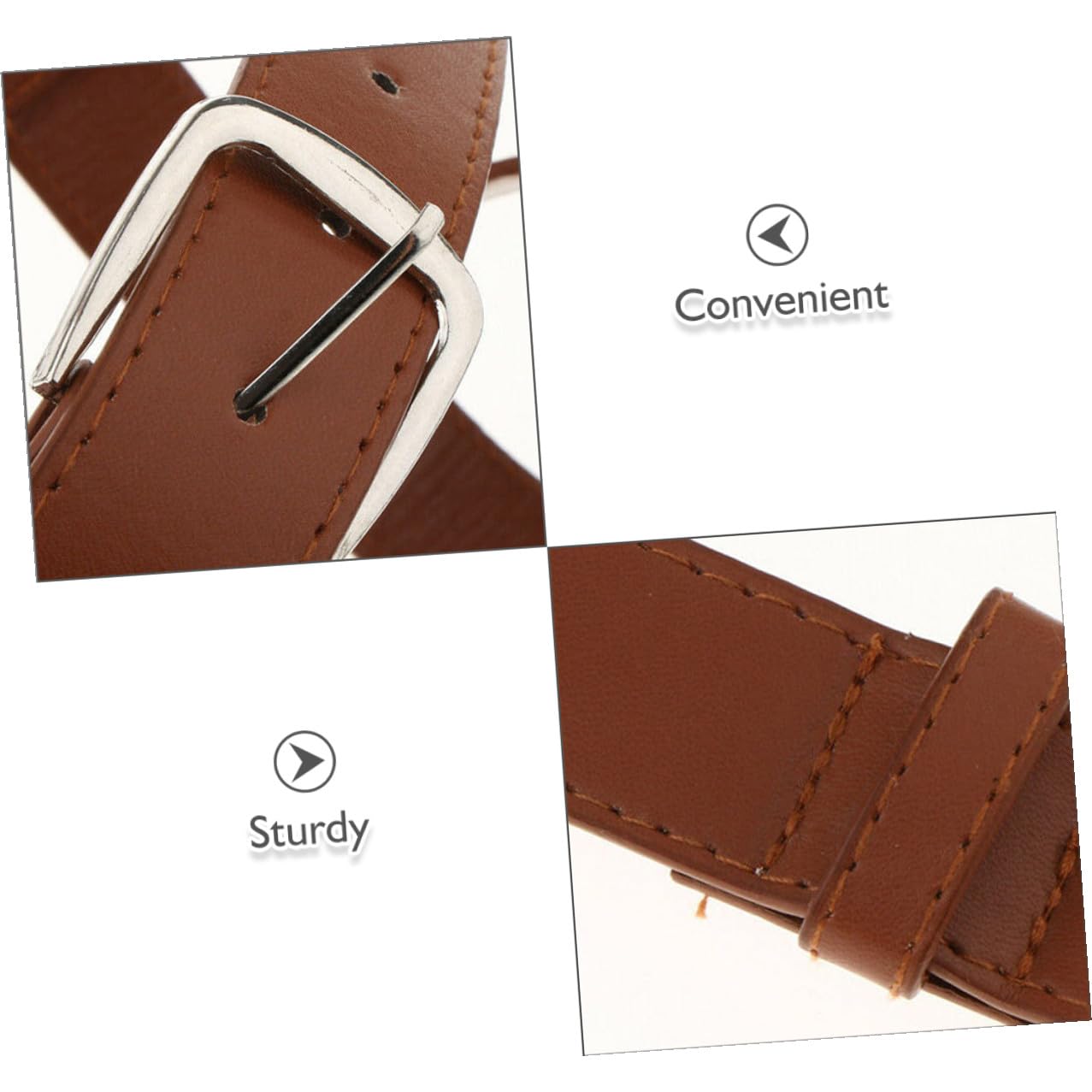 SHOWERORO brown leather strap makes travel easy and organized.