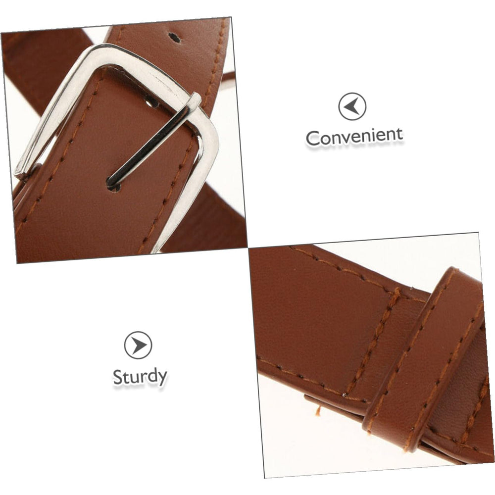 SHOWERORO brown leather strap makes travel easy and organized.