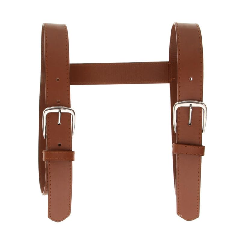 SHOWERORO blanket strap with brown PU leather for easy carry and storage.