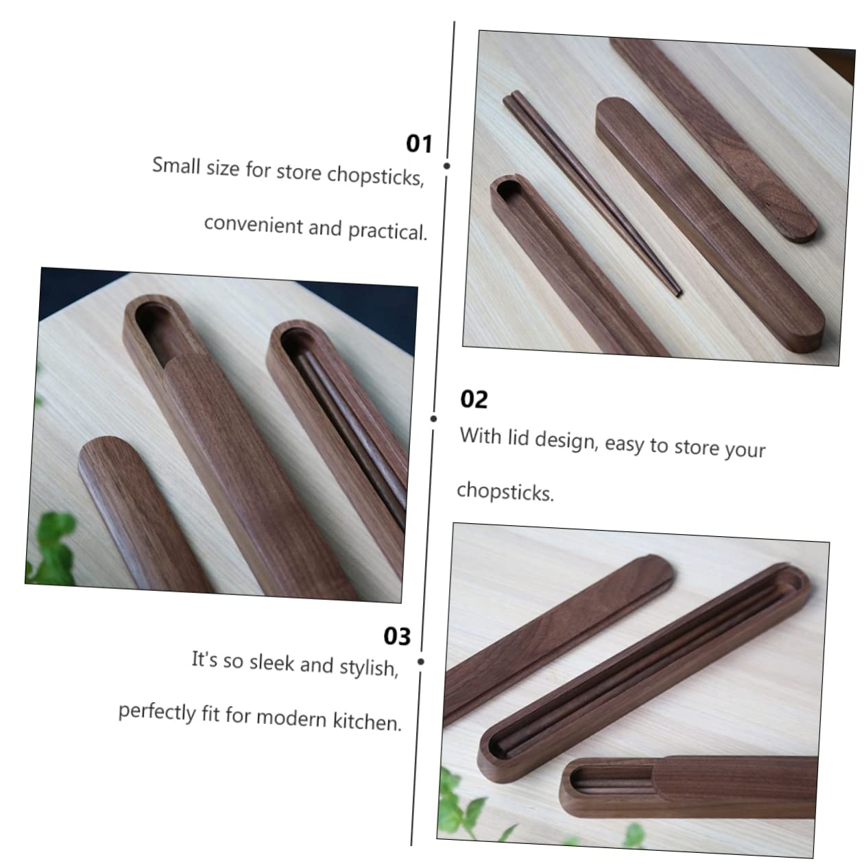 SHOWERORO portable chopsticks holder in compact size for travel.