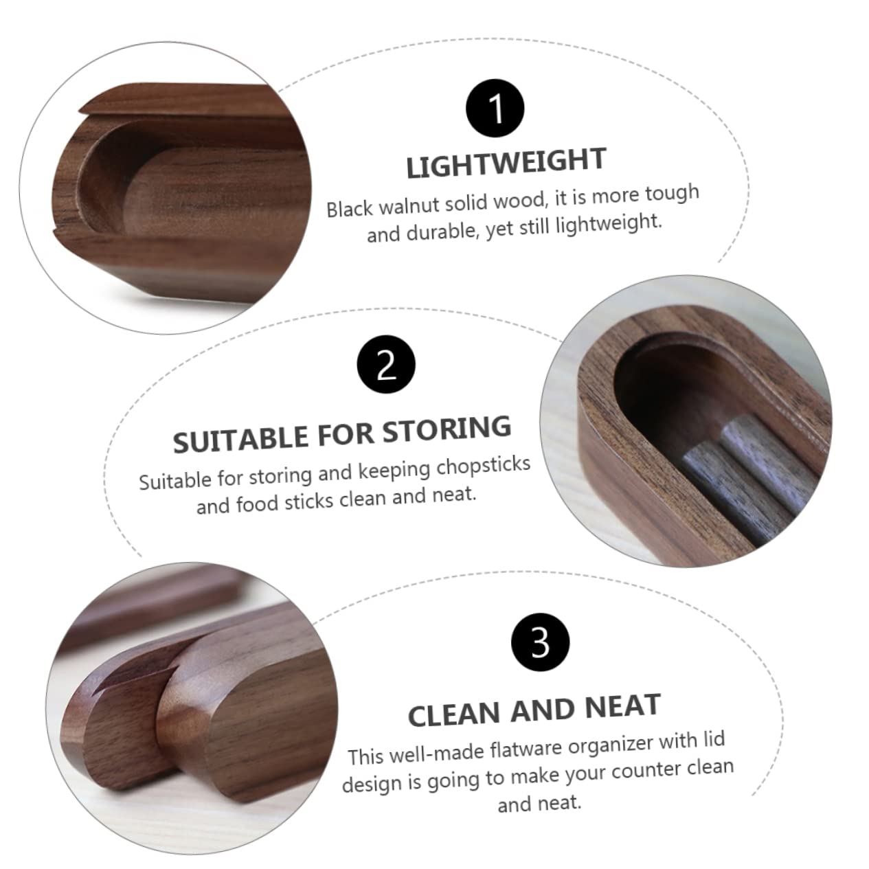 SHOWERORO wood case doubles as stationery storage option.