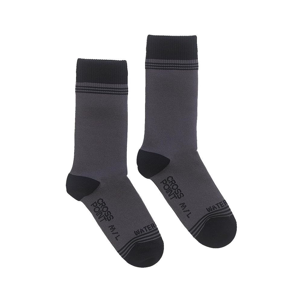 Showers Pass Crosspoint Wool Crew Socks outer material close-up highlighting durability for trails