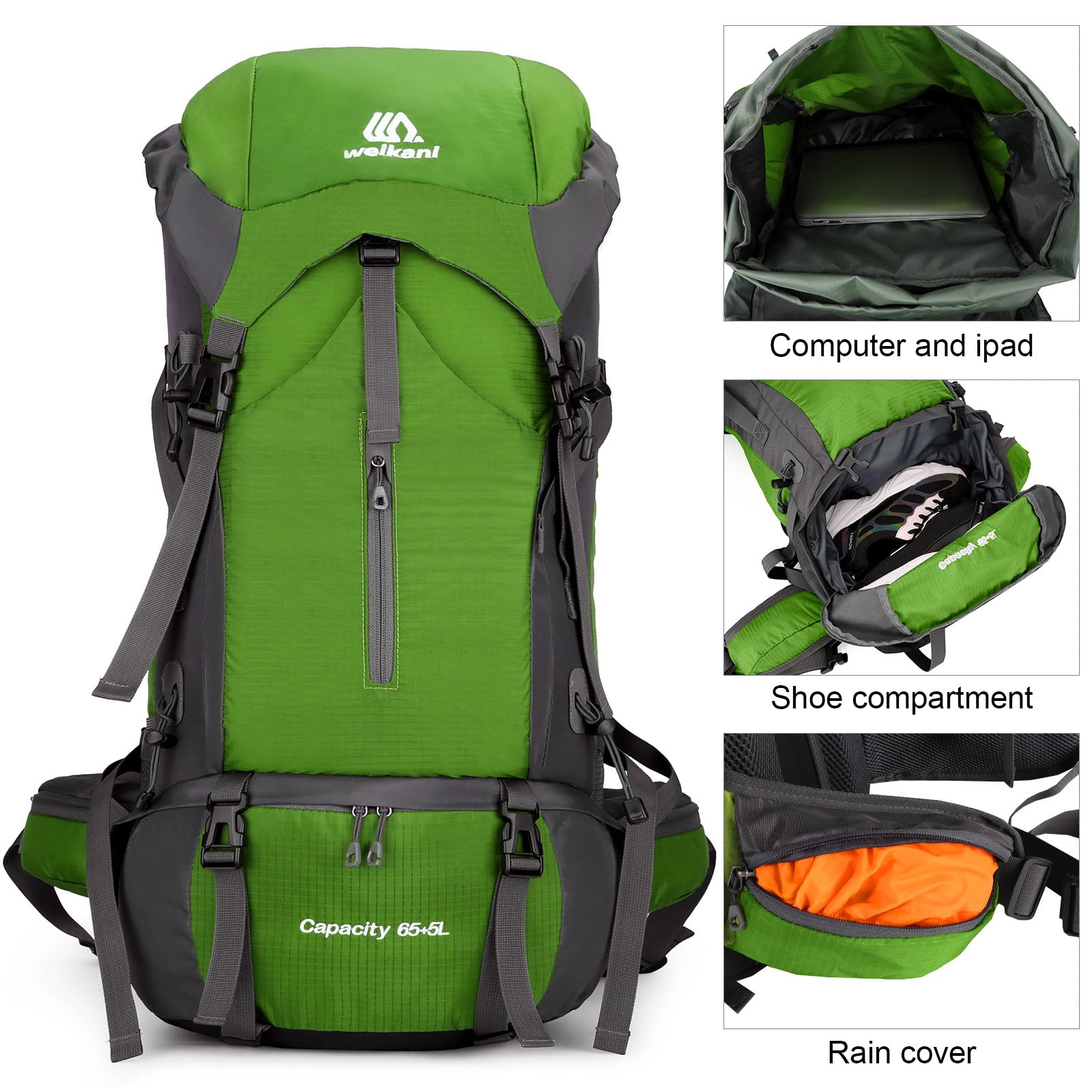 ShowyLive 70L rain cover deployed keeps gear dry during sudden showers.