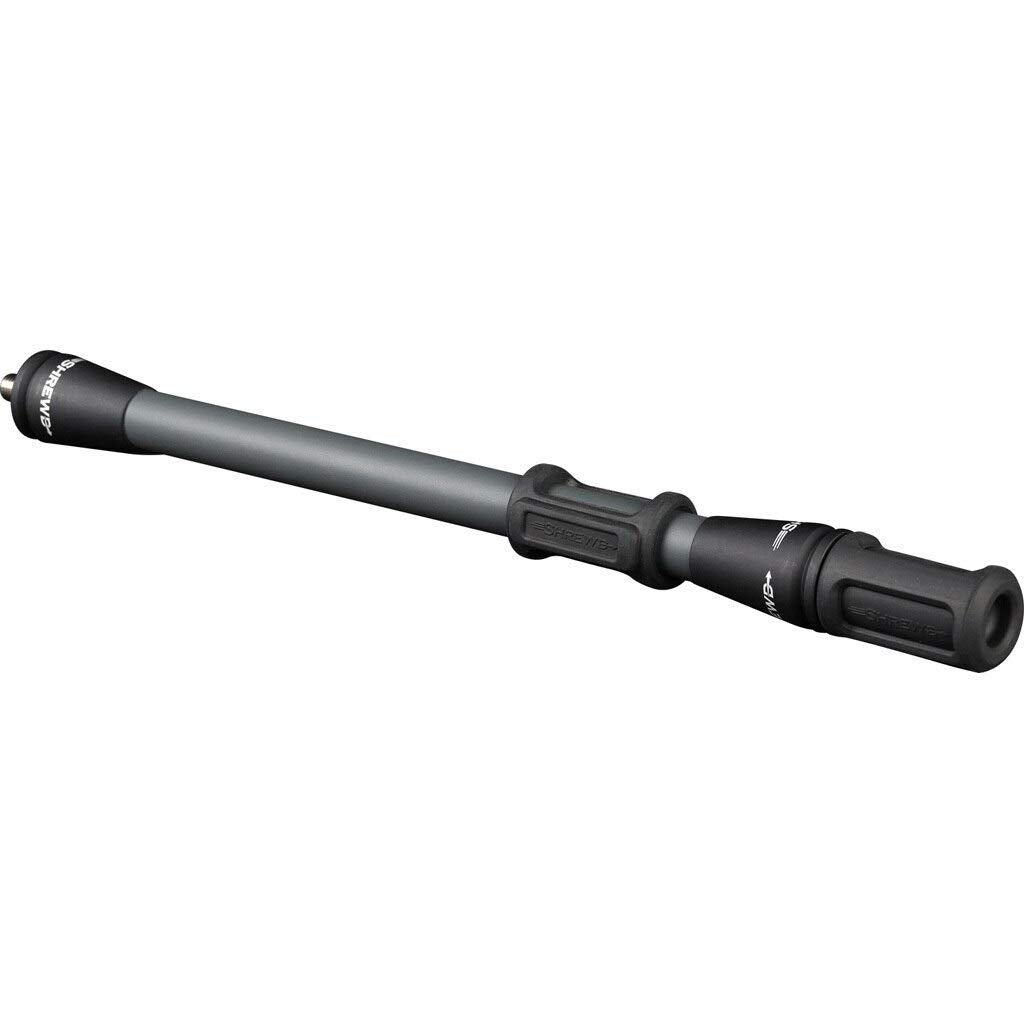 SHREWD ARCHERY Vantage stabilizer Forge Grey 12 demonstrates rigid balance for steadier aiming.