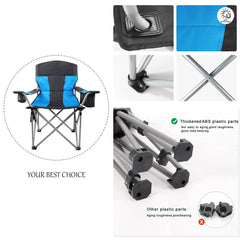SHSYCER chair cooler bag closeup features built-in cooler for beverages