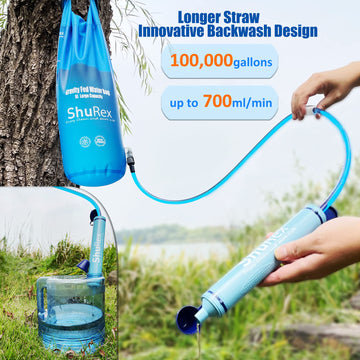 ShuRex adjustable tree strap demonstrates versatile setup on uneven ground.