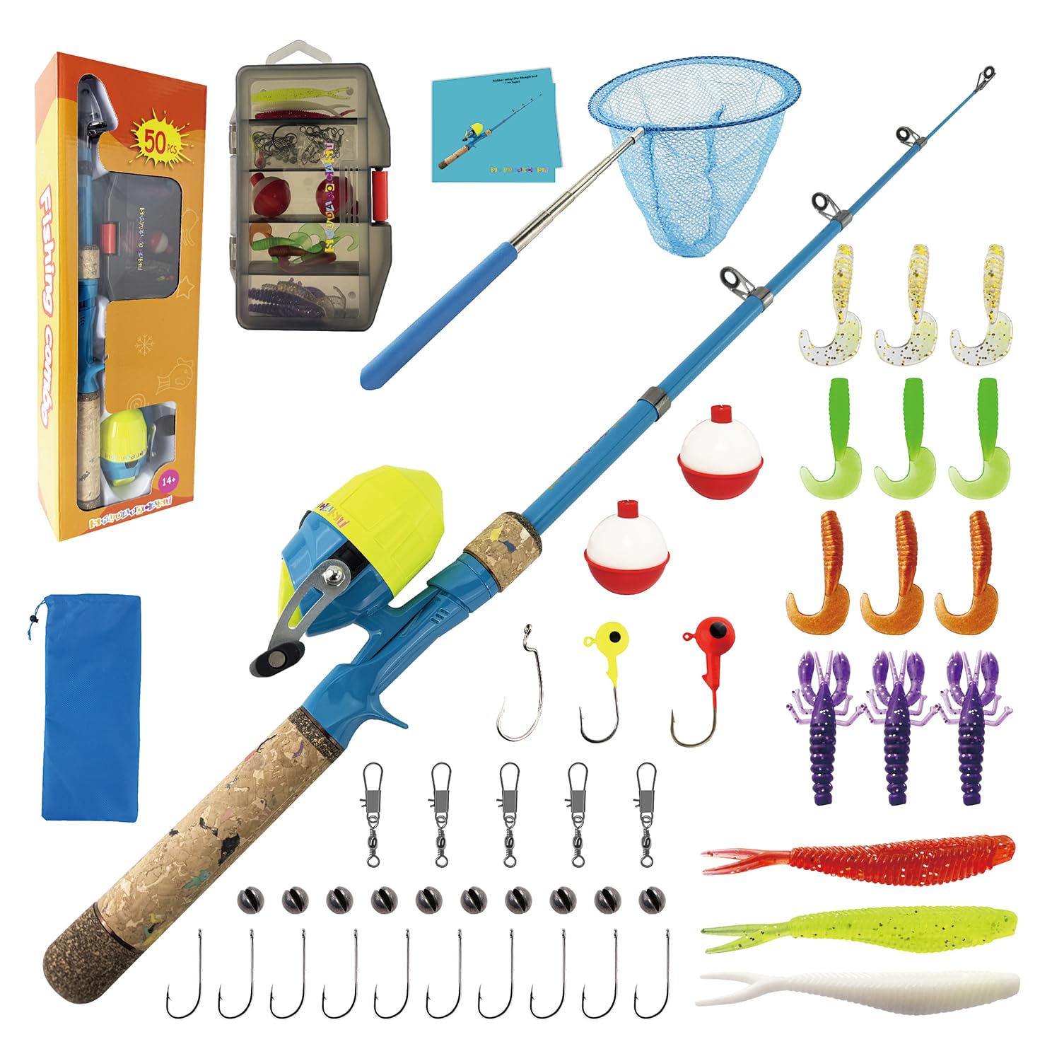 SHUDAROCAST kids fishing pole set hero image