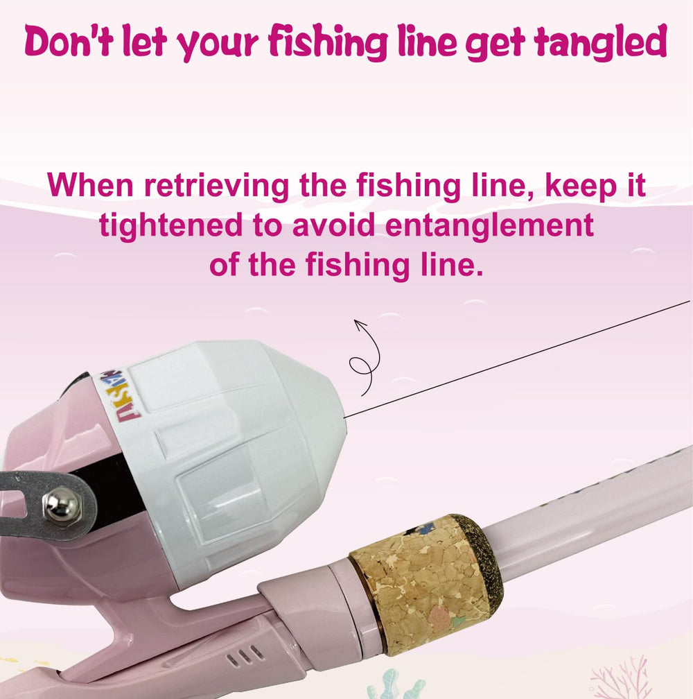 Lightweight 1.5m (59in) kids fishing rod design