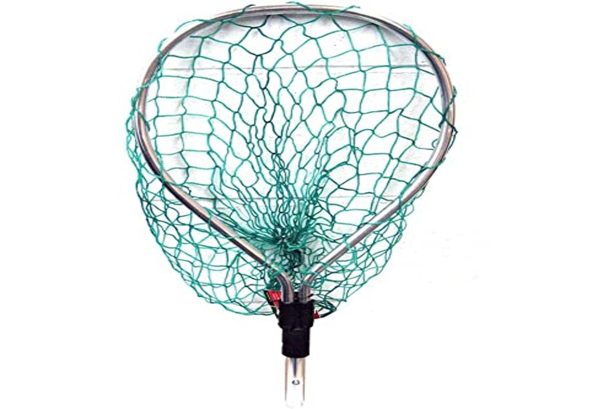 Shurhold Shur-Lok Crab Net 12x13 angle view for quick-catching on deck.