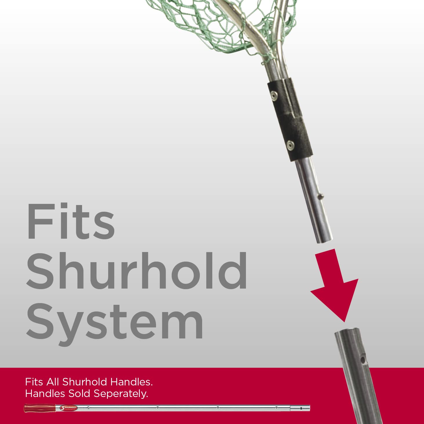 Shurhold Shur-Lok Crab Net tangle-resistant mesh preserves catches.
