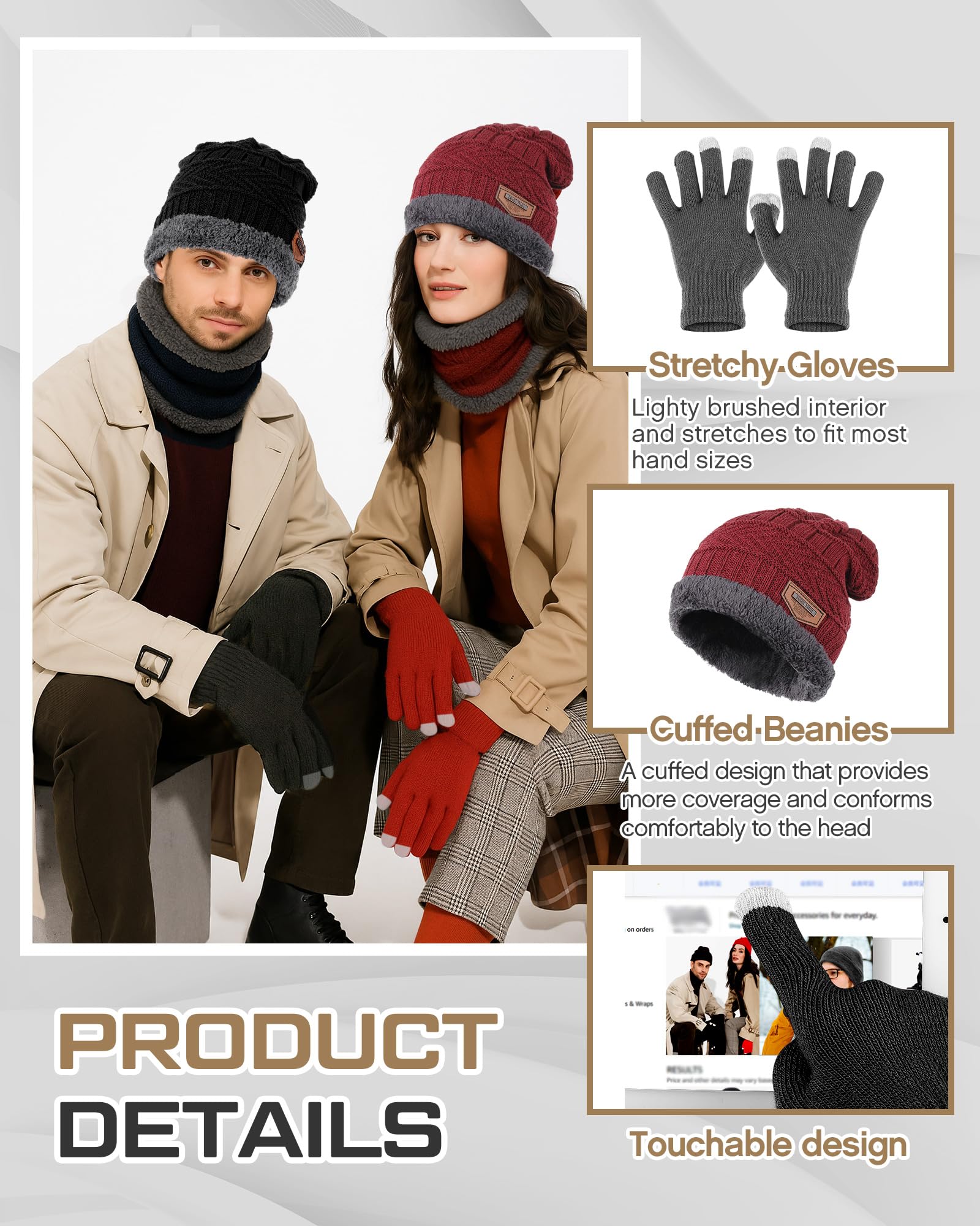 Shyyween touch-screen gloves enable easy device use in cold conditions.