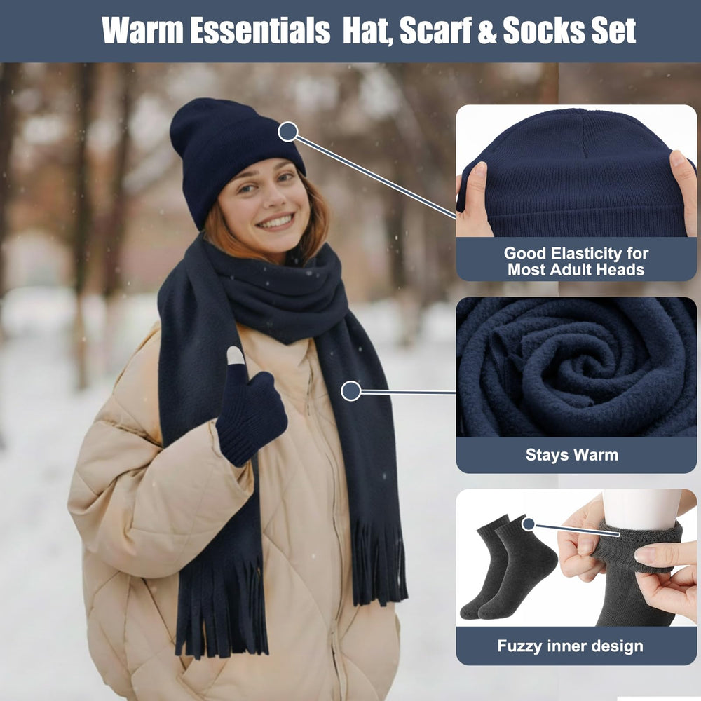 Shyyween unisex socks fit sizes 6–13 for versatile cold-weather wear.