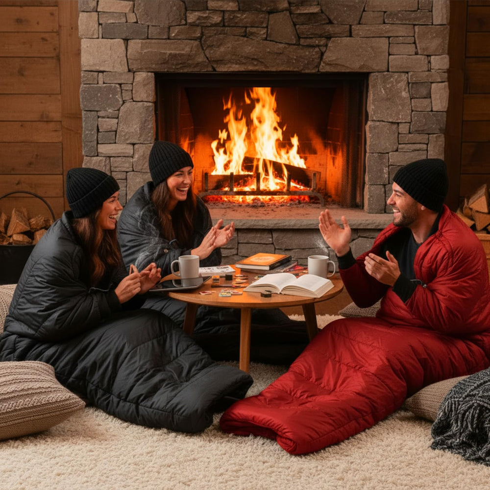 Shyyween waterproof sleeping bag shell keeps moisture out and warmth in.