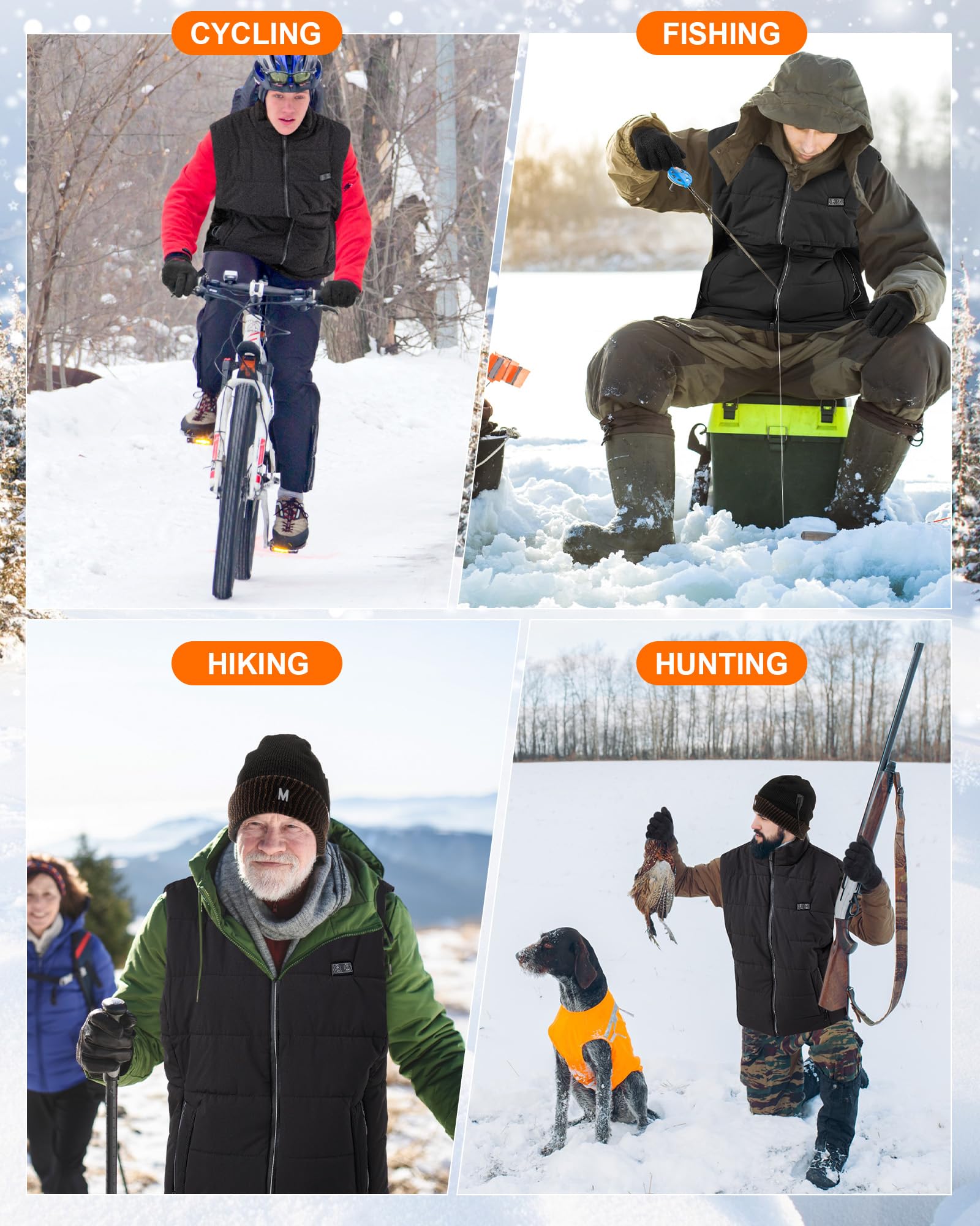 Shyyween winter set worn outdoors supports extended winter activities