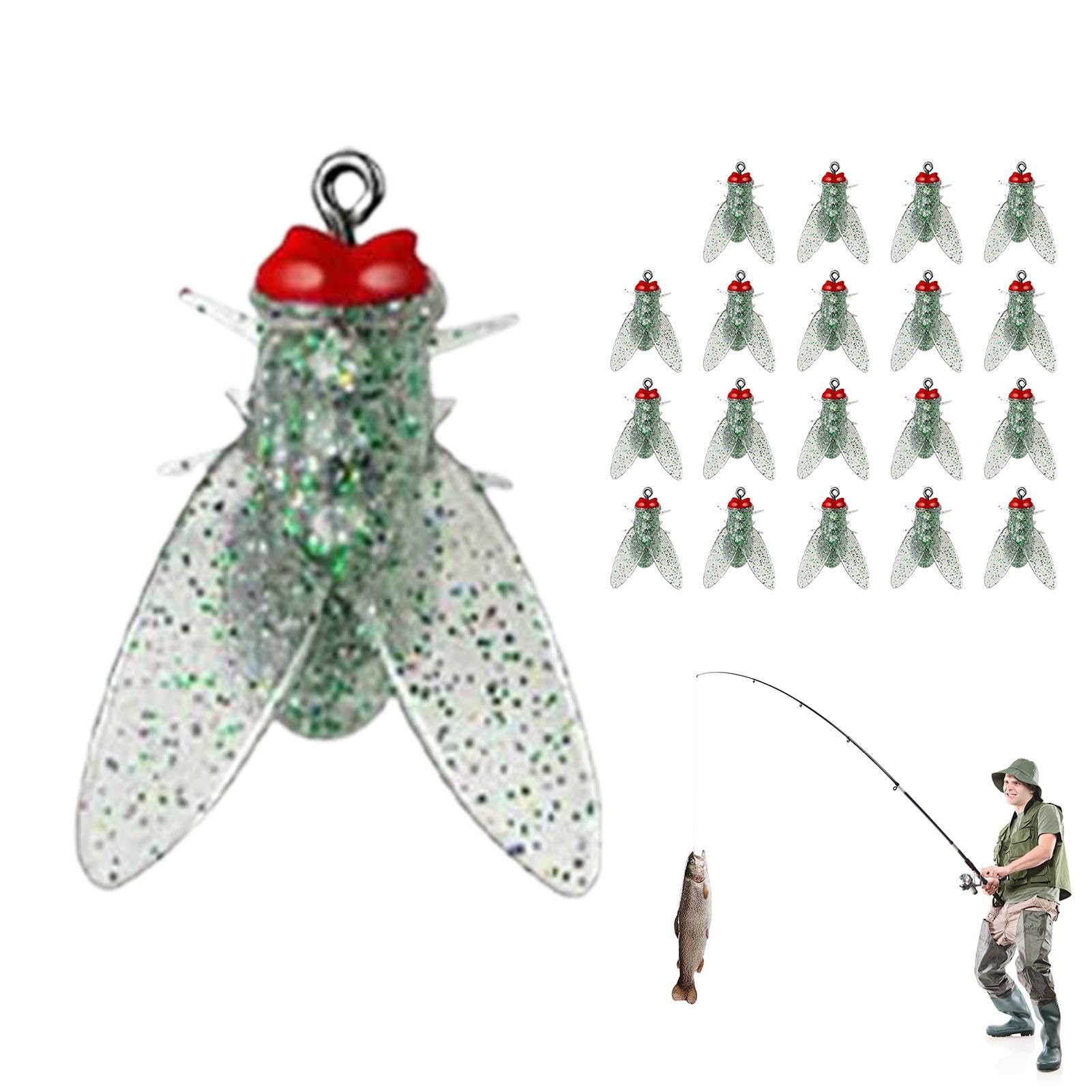 SHZONS Bionicc fly bait with bright colors boosts visibility in water