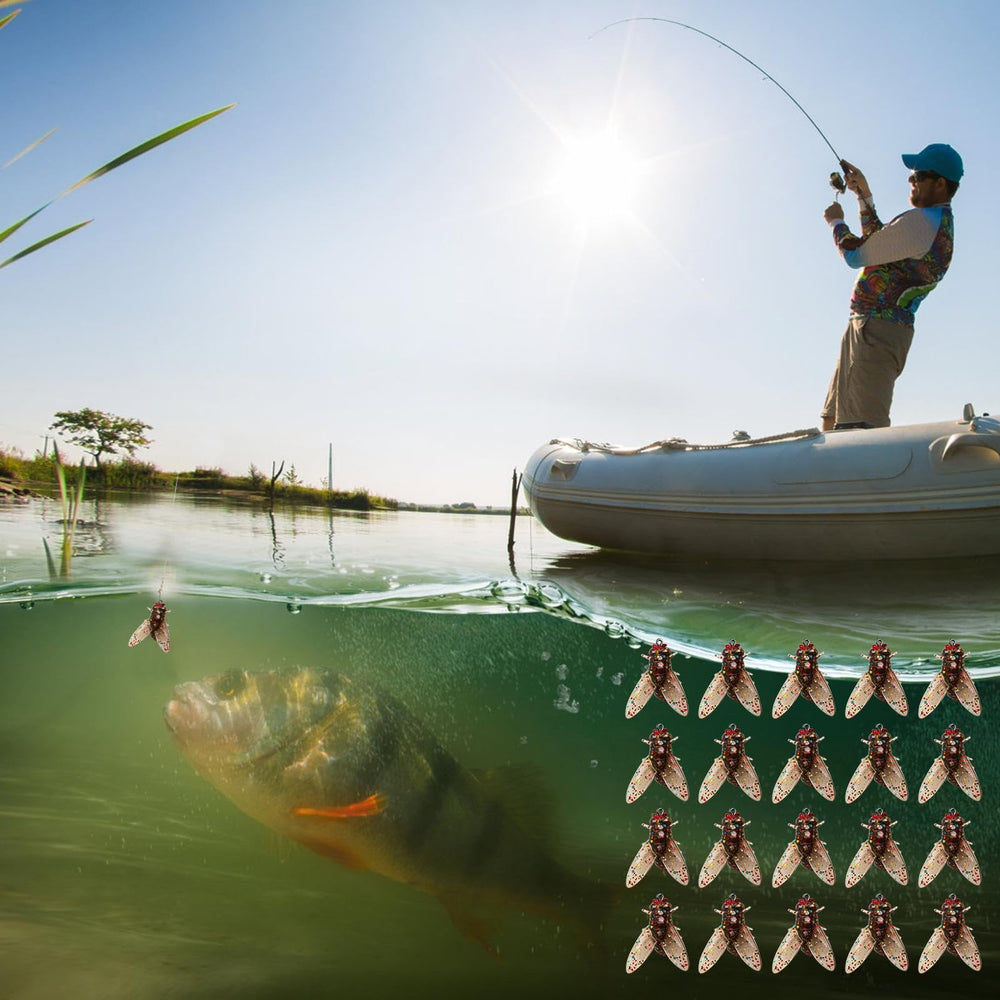 SHZONS fly fishing bait in bright colors to attract saltwater and freshwater fish