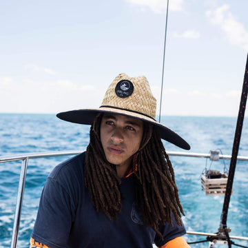 Sibling Co compact, packable straw sun hat for travel