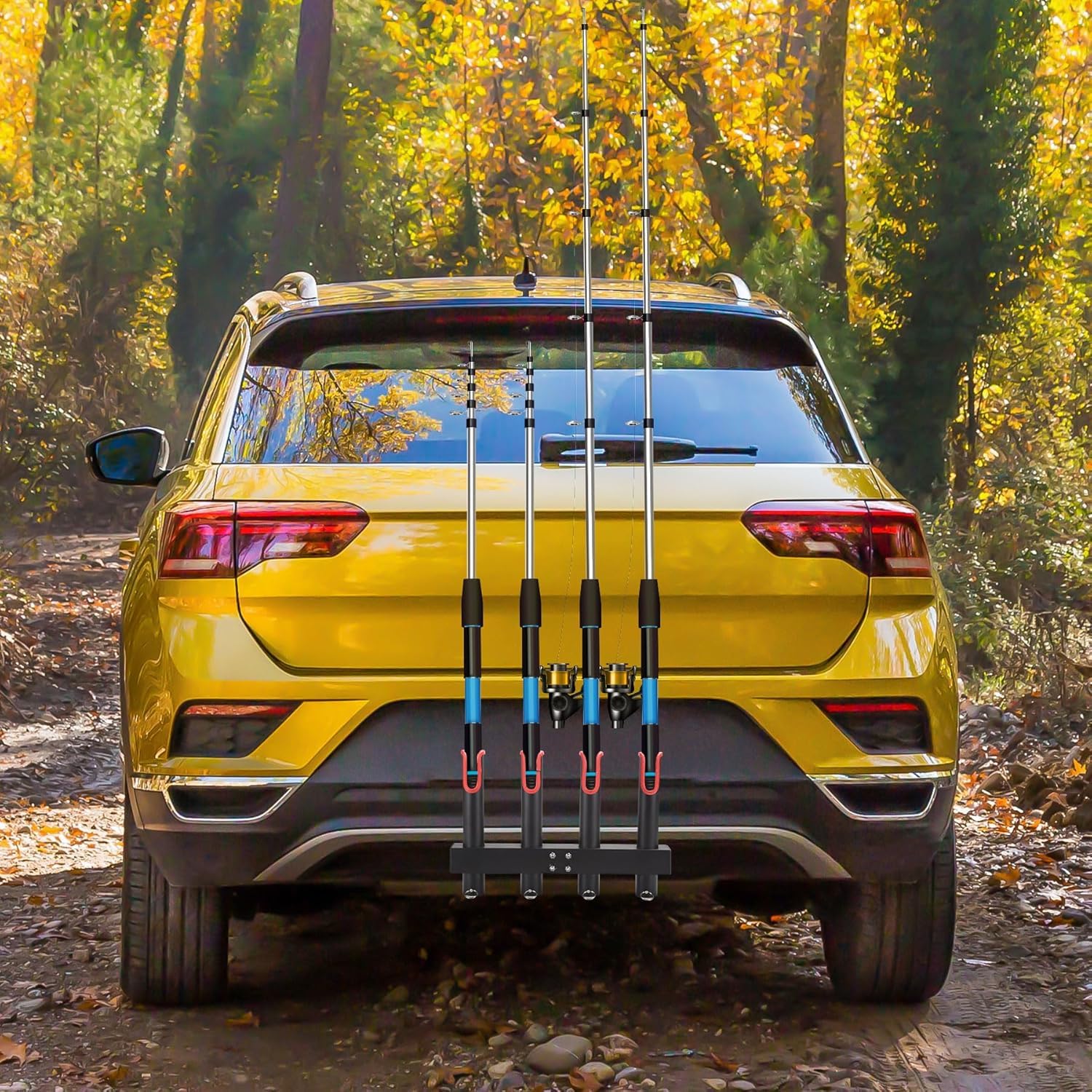 Sidasu 2-inch hitch receiver fit example with full tailgate access and quick setup.