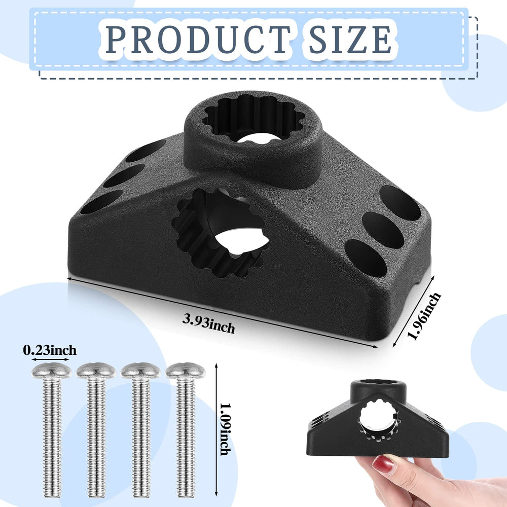 Two-piece locking side deck brackets displayed