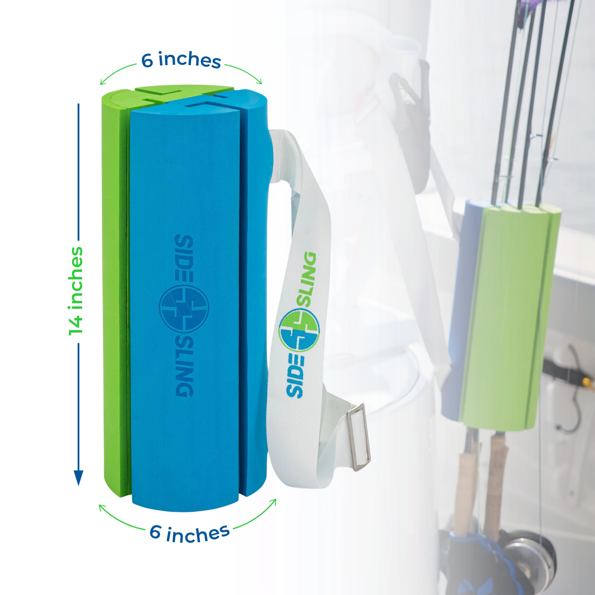SideSling waterproof EVA case protects fly rods from the elements