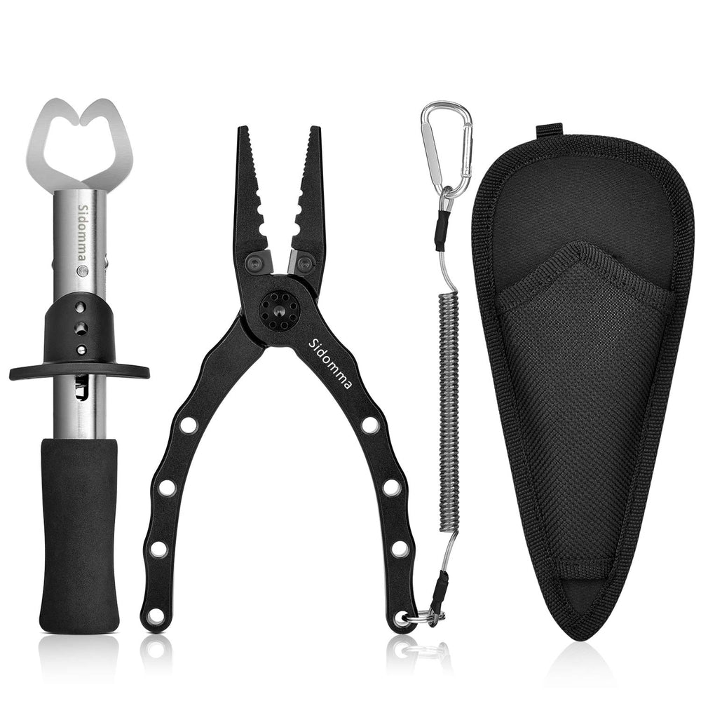 Sidomma fishing pliers and lip gripper set