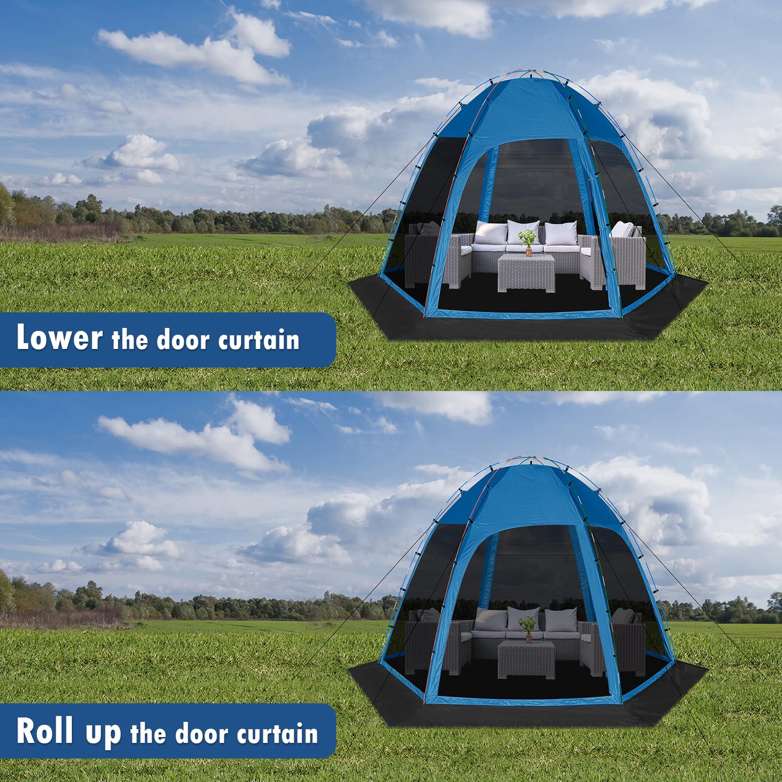 Siebwin screen tent backyard garden use for versatile outdoor lounging