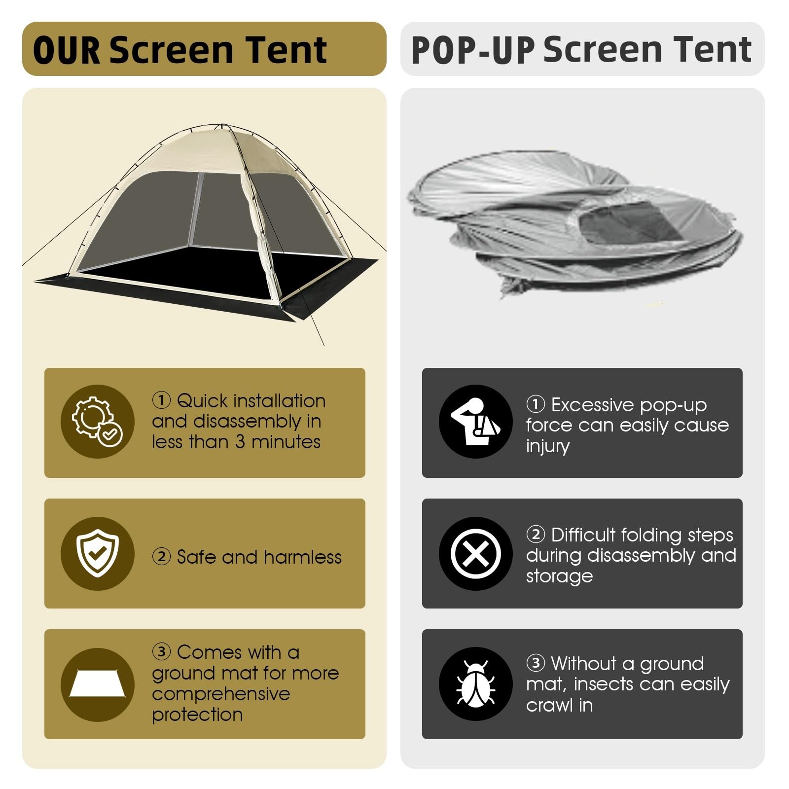 Siebwin screen tent in garden setting for outdoor gathering
