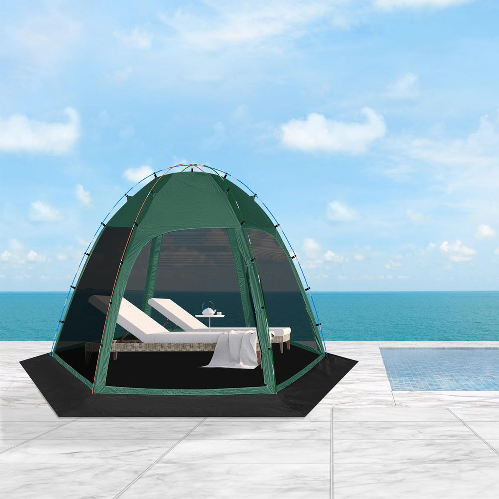 Siebwin screen tent entrance zip highlights easy access during gatherings.