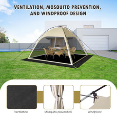 Siebwin fiberglass poles provide sturdy support in wind