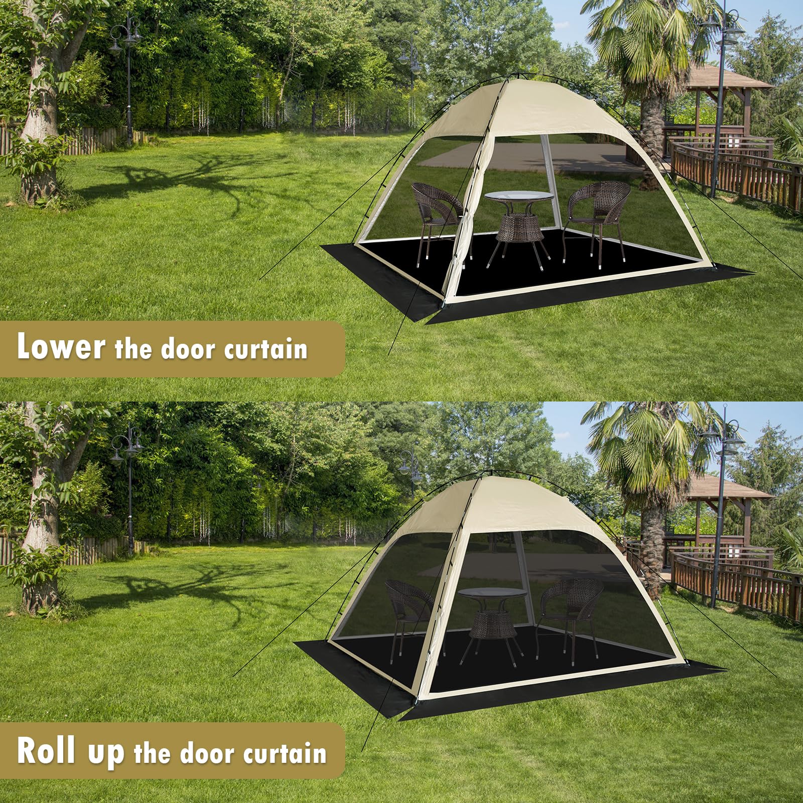Siebwin ground cloth included for complete protection and easy cleanup