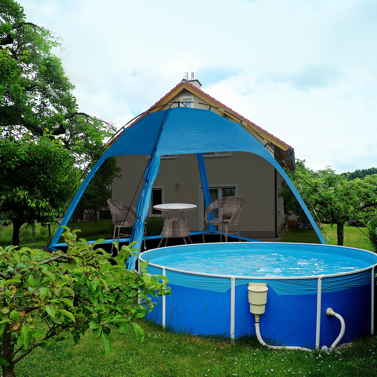 Siebwin screen tent mosquito-netting provides pest-free outdoor relaxation with airflow.