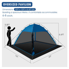 Siebwin screen tent removable-floor shows versatile ground options and easy cleaning.