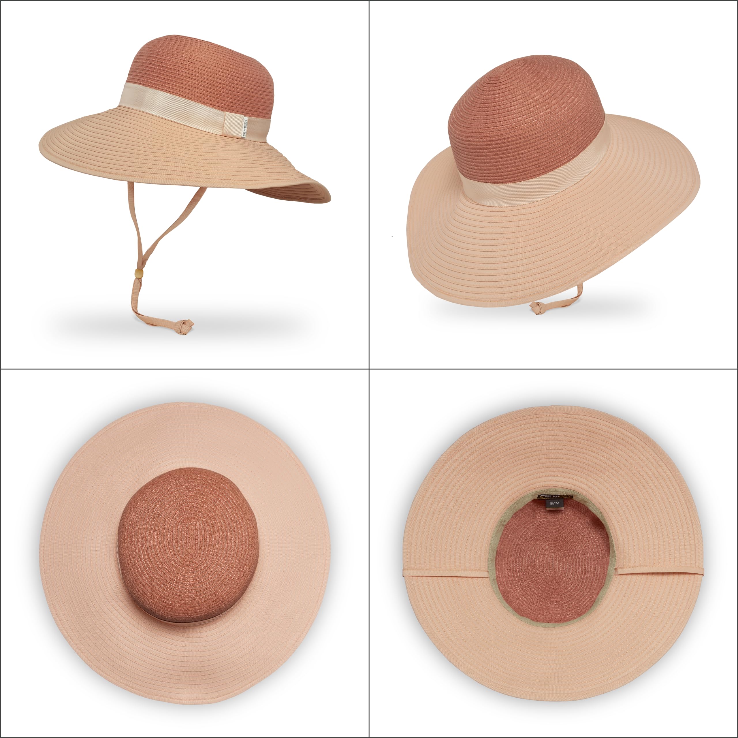 Travel-ready Siena Hat Bluestone folded for packing