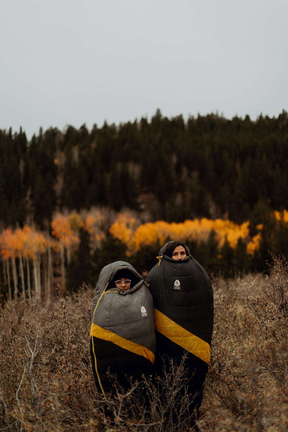 Sierra Designs Nitro sleeping bag brand label showing quality craftsmanship