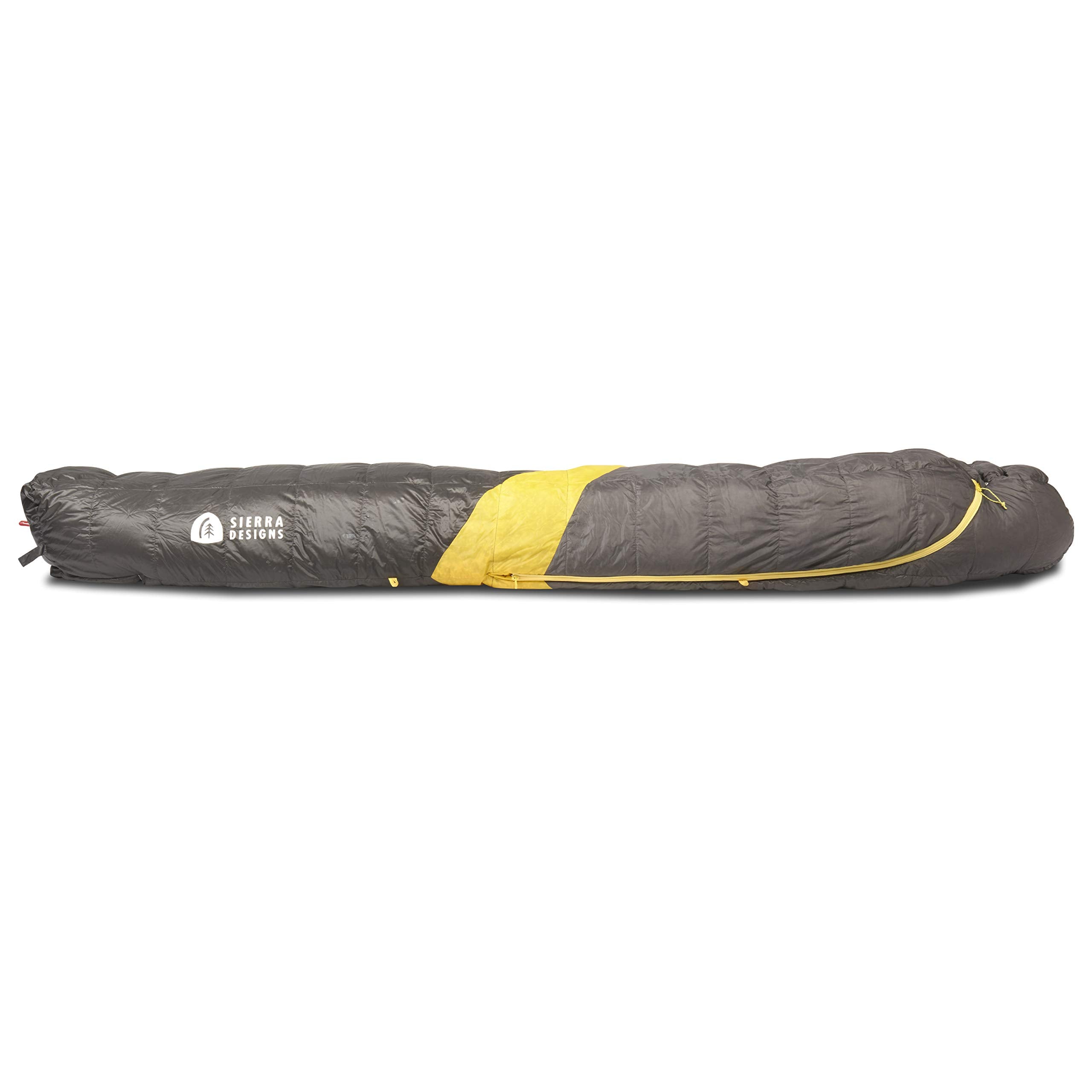 Sierra Designs Nitro sleeping bag interior view with soft fabric and loft