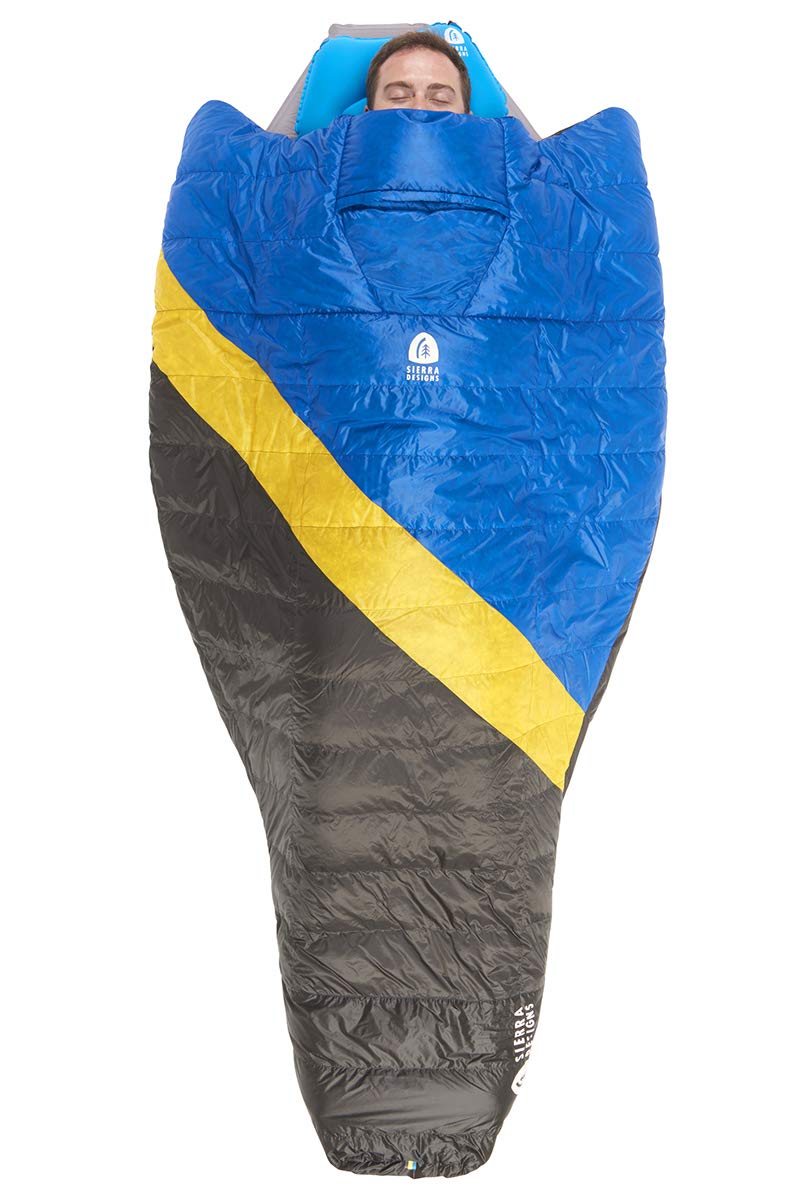 Sierra Designs Nitro Quilt 800 fill DriDown insulation delivers lightweight warmth on backpacking trips.