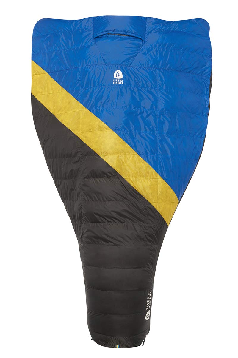 Sierra Designs Nitro Quilt hood detail provides extra head warmth for cold camping nights.