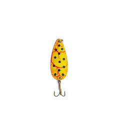 Sierra Spoons SS 7/8 oz bleeding chartreuse with black dot ready for jigging and casting