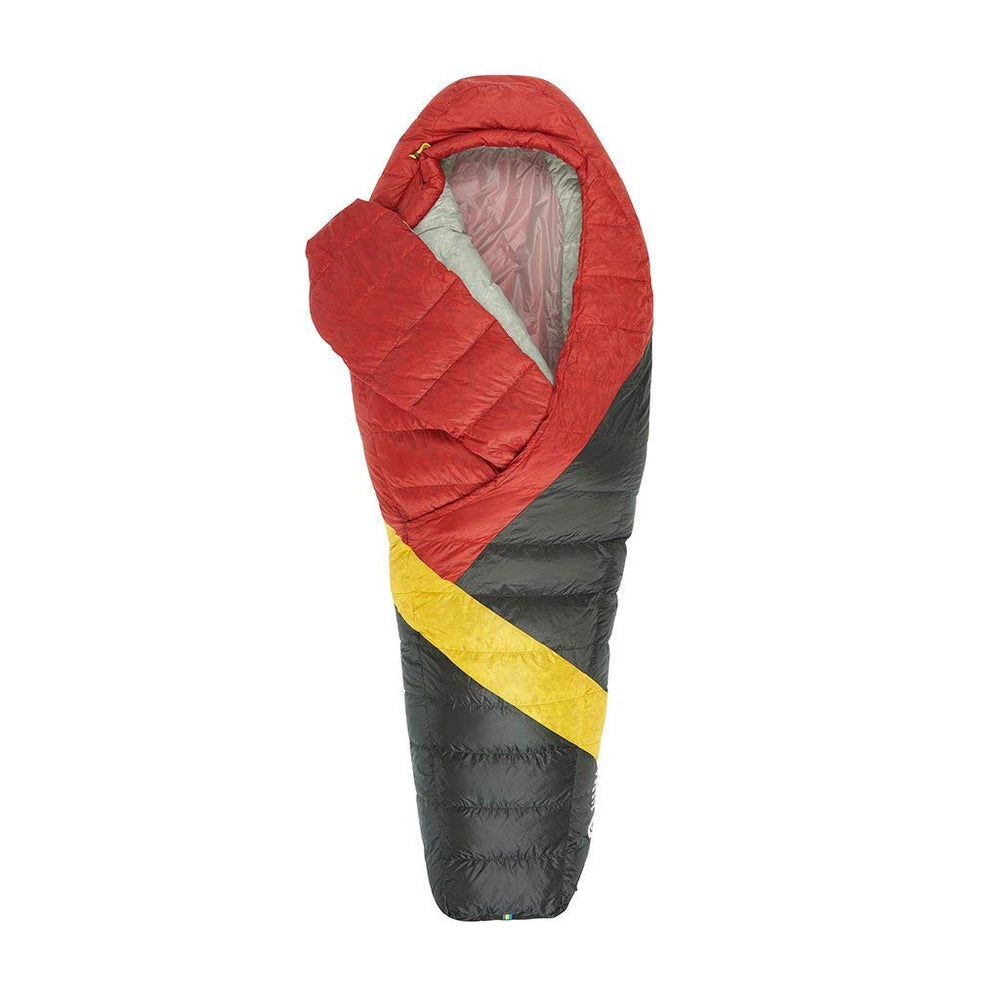 Sierra Designs Cloud 20 Degree DriDown sleeping bag, oversized comforter for home-like warmth outdoors.