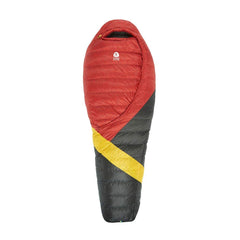 Sierra Designs Cloud 20 Degree DriDown sleeping bag, zipperless design for quick, comfortable setup.