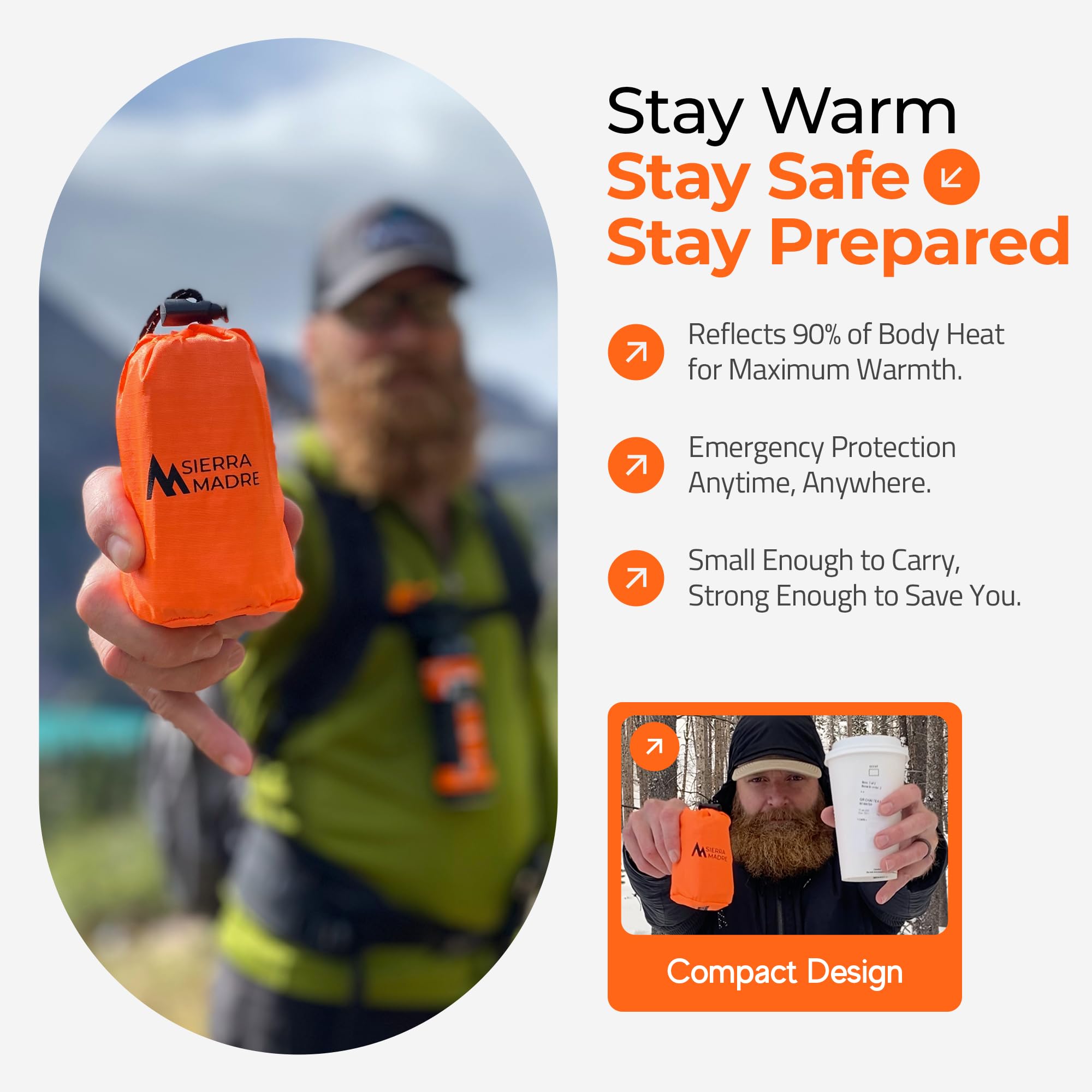 Sierra Madre Emergency Sleeping Bag 10-pack for multiple kits and households.