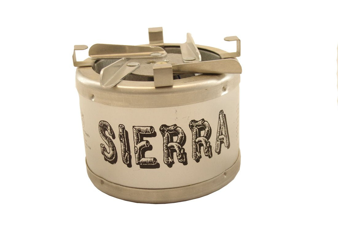 Sierra Stove burns twigs, bark, and pine cones found at campsites