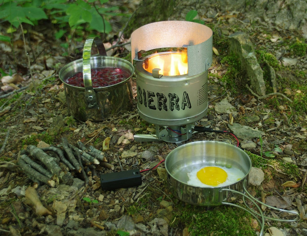 Sierra Stove delivers 18k BTU/hr heat for rapid camping meals